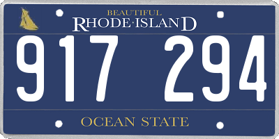 RI license plate 917294