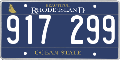 RI license plate 917299