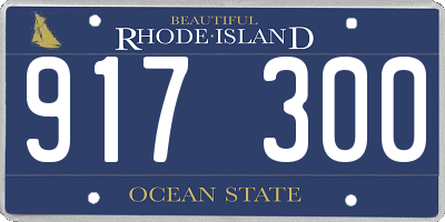 RI license plate 917300