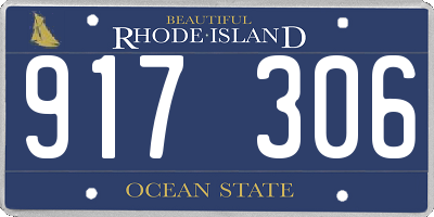 RI license plate 917306