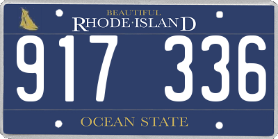 RI license plate 917336