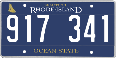 RI license plate 917341