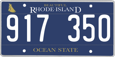 RI license plate 917350