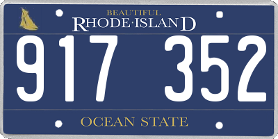 RI license plate 917352