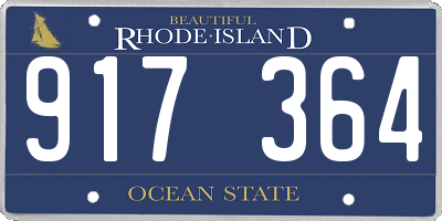 RI license plate 917364