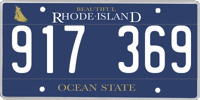 RI license plate 917369