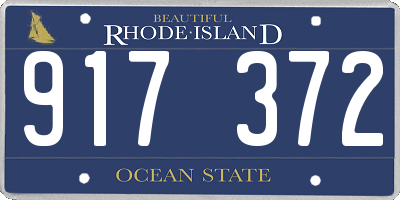 RI license plate 917372