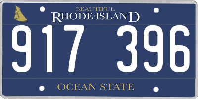 RI license plate 917396