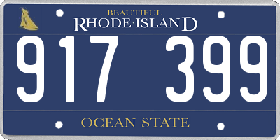 RI license plate 917399