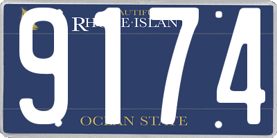 RI license plate 9174
