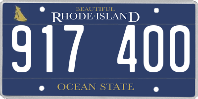 RI license plate 917400