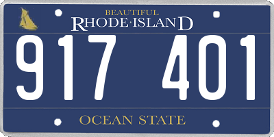 RI license plate 917401