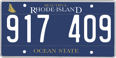 RI license plate 917409