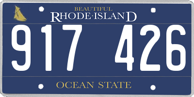 RI license plate 917426