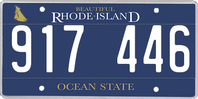 RI license plate 917446