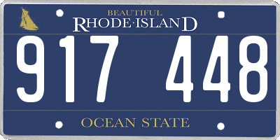 RI license plate 917448