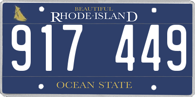 RI license plate 917449
