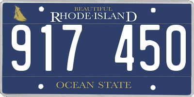 RI license plate 917450