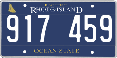 RI license plate 917459