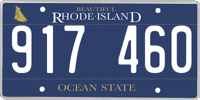 RI license plate 917460