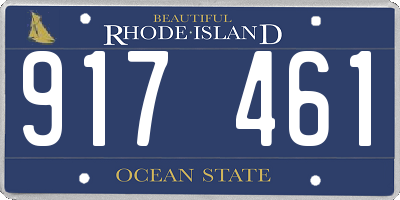 RI license plate 917461