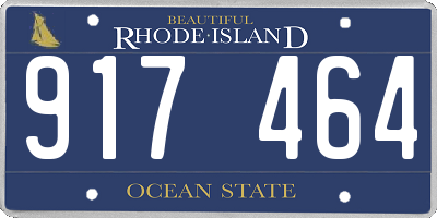 RI license plate 917464