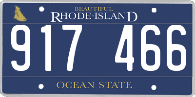 RI license plate 917466