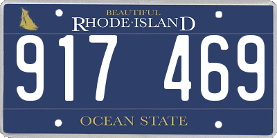 RI license plate 917469