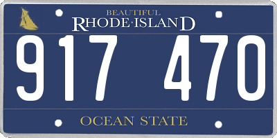RI license plate 917470