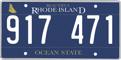 RI license plate 917471