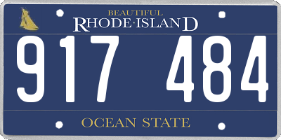 RI license plate 917484