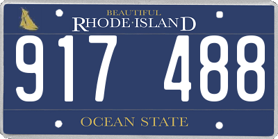 RI license plate 917488