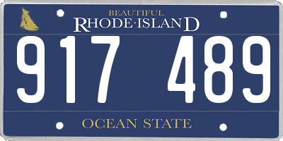 RI license plate 917489