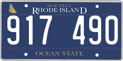 RI license plate 917490