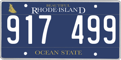 RI license plate 917499