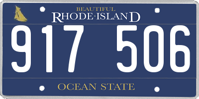 RI license plate 917506