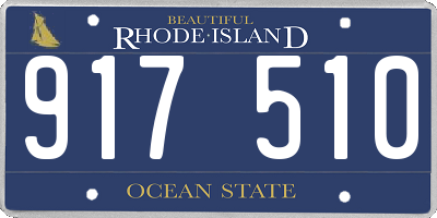 RI license plate 917510