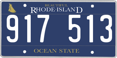 RI license plate 917513