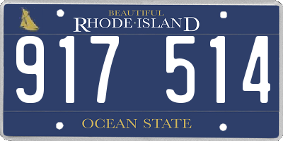 RI license plate 917514