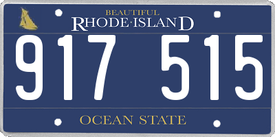 RI license plate 917515