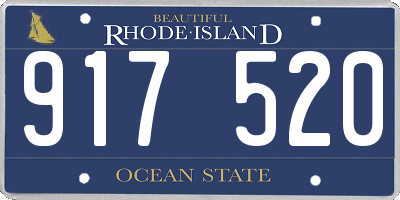 RI license plate 917520