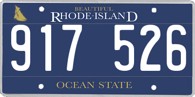 RI license plate 917526