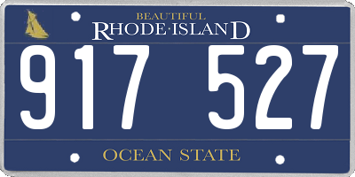 RI license plate 917527