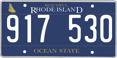 RI license plate 917530