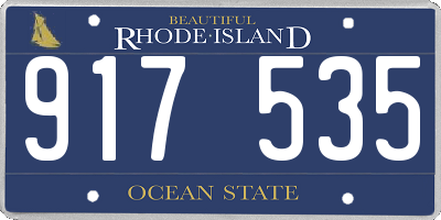 RI license plate 917535