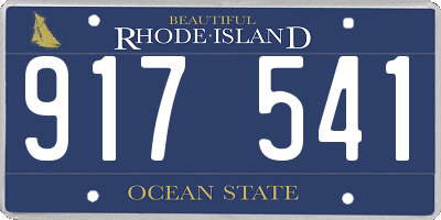 RI license plate 917541