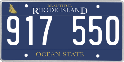 RI license plate 917550