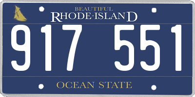 RI license plate 917551