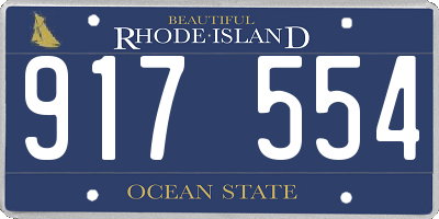 RI license plate 917554