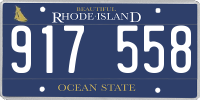 RI license plate 917558